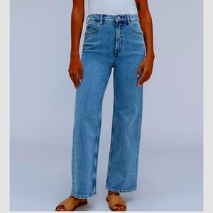 Everlane The Way High Jean High-Rise straight-Leg Jeans in Light Blue 33 Tall